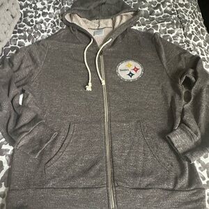 Pittsburgh Steelers zip front sweatshirt sz XL